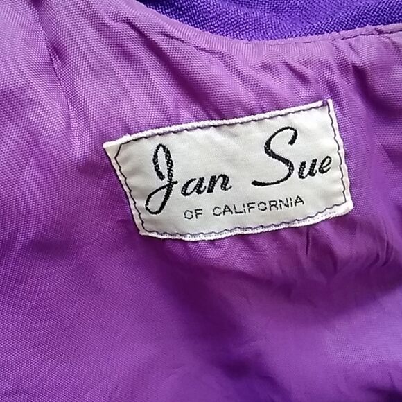 Vintage Jan Sue Of California Women Dress & Jacket Size 4 - Picture 13 of 16